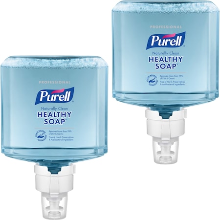 Purell Soap Refills, Foam, f/ES8 Dispenser, 1200ml, Blue, PK 2 GOJ777102